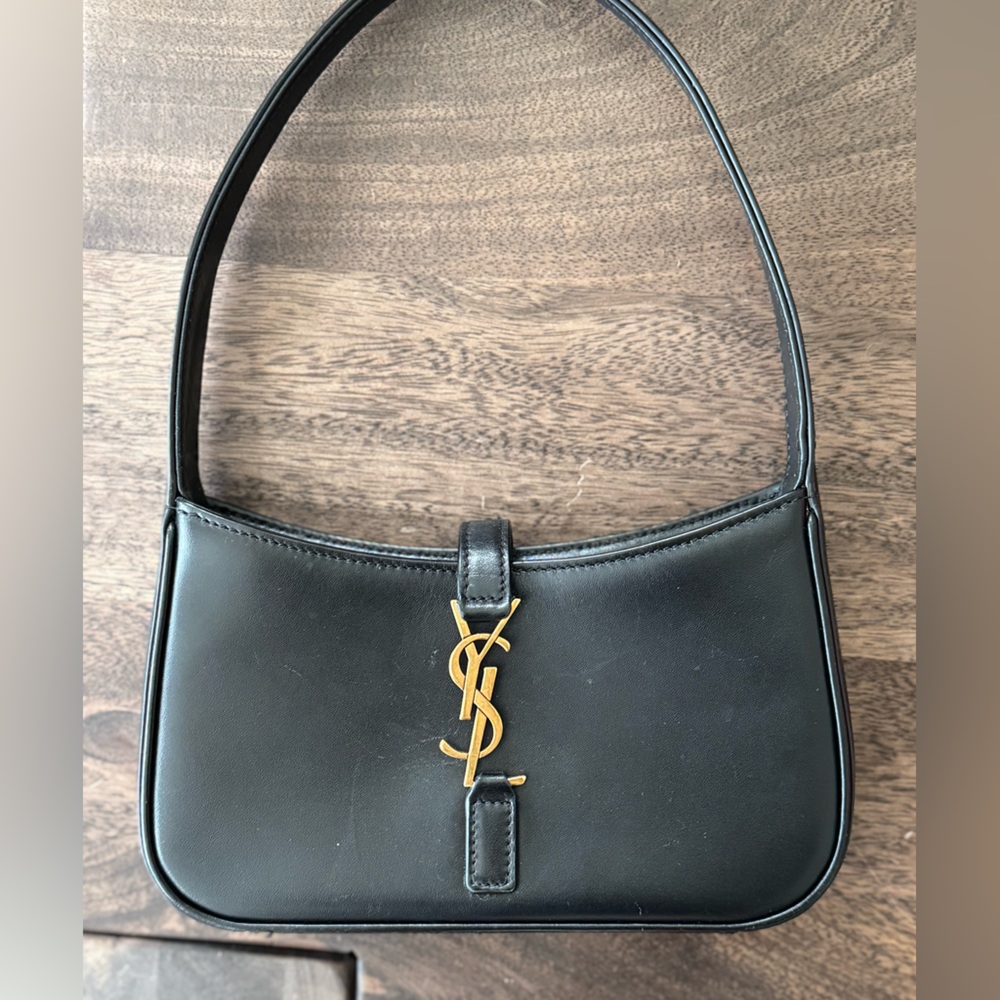 Micro Leather Hobo YSL Saint Laurent Bag Black - Picture 1 of 7